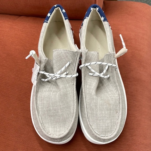 Other - Grey mens slip on shoes size 8, new